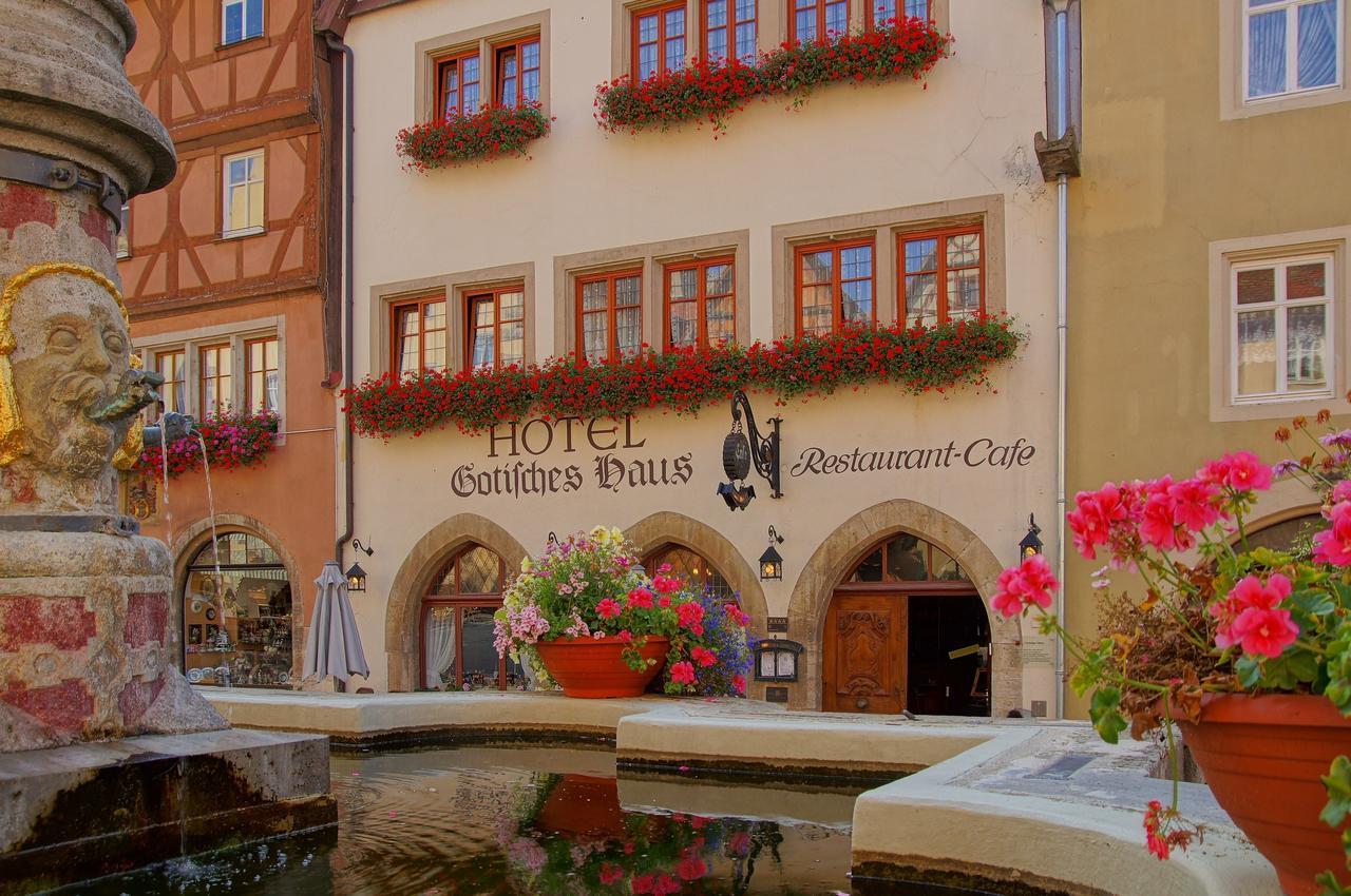Historik Hotel Gotisches Haus Garni Rothenburg ob der Tauber Eksteriør bilde